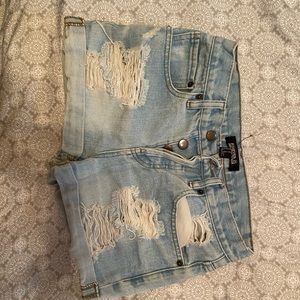 Denim shorts